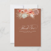 Elegant Pampagras Terracotta Bloem Bedankt (Voorkant)