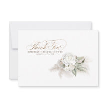 Elegant Pampagras Witte Bloemen Bedankt