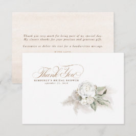 Elegant Pampagras Witte Bloemen Bedankt