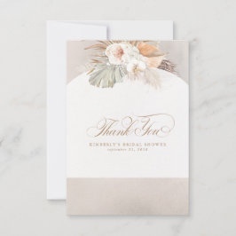 Elegant Pampagras Witte Bloemen Bedankt