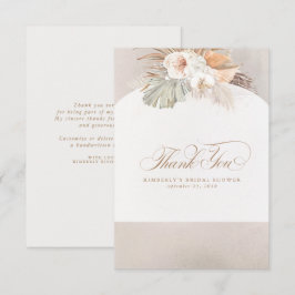 Elegant Pampagras Witte Bloemen Bedankt