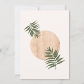 Elegant Pampas Grass Boho Bridal Shower Kaart (Achterkant)