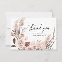 Elegant Pampas Grass Boho Floral Vrijgezellenfeest