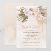 Elegant Pampas Grass Champagne Vrijgezellenfeest Kaart (Voorkant / Achterkant)