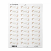 Elegant Pampas Grass Floral Return Address Label (Full Sheet)