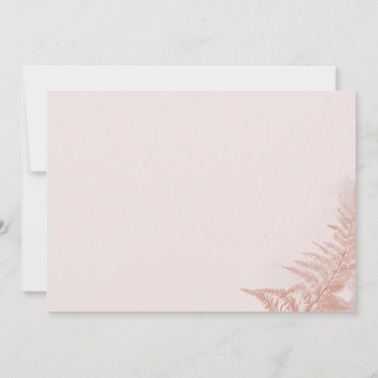 Elegant Pampas Grass Terracotta Wedding Save The Date (Achterkant)