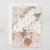 Elegant Pampas Tropisch Romantisch Vrijgezellenfee Kaart (Achterkant)