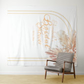 Elegant pampas vrijgezellenfeest wandkleed (In Situ (horizontaal))