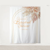 Elegant pampas vrijgezellenfeest wandkleed (Voorkant)