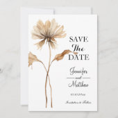 Elegant pampasgras 5x7" save the date (Voorkant)