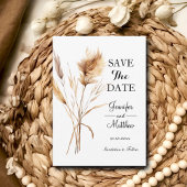 Elegant pampasgras 5x7" save the date