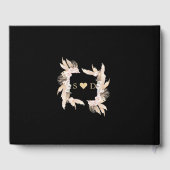 Elegant Pampasgras Witte Orchidee Rozen Bruiloft  Gastenboek (Achterkant)