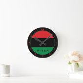 Elegant Pan African Flag & Unia Symbol / design Ronde Klok (Huis)