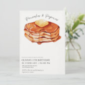 Elegant pancakes pyjama kaart (Staand voorkant)