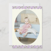 Elegant Panda Girly 1ste verjaardag Bleek Lila Ivo Kaart (Achterkant)