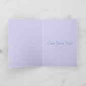 Elegant Pansy Flower Waterverf Birthday Card Kaart (Binnen)