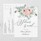 Elegant papaver Eucalyptus Vrijgezellenfeest per p Briefkaart (Voorkant / Achterkant)