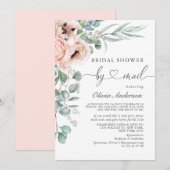 Elegant papaver Eucalyptus Vrijgezellenfeest per p Kaart (Voorkant / Achterkant)