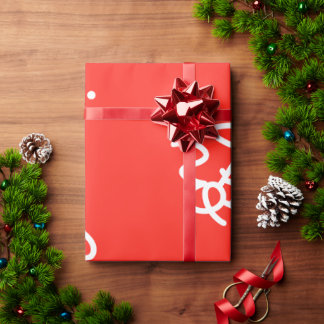 Elegant paper features a vibrant holiday design cadeaupapier