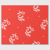Elegant paper features a vibrant holiday design cadeaupapier (Vlak)