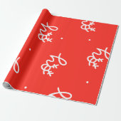 Elegant paper features a vibrant holiday design cadeaupapier (Uitgerold)