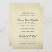 Elegant paper Victoriaans Death Jubileum Kaart (Voorkant / Achterkant)