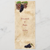 Elegant, papier, aangepaste wijnlijst (Achterkant)