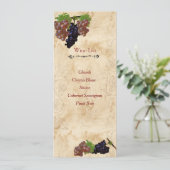 Elegant,  papier, aangepaste wijnlijst (Staand voorkant)