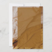 Elegant papier met gouden bruiloft-uitnodiging kaart (Voorkant)