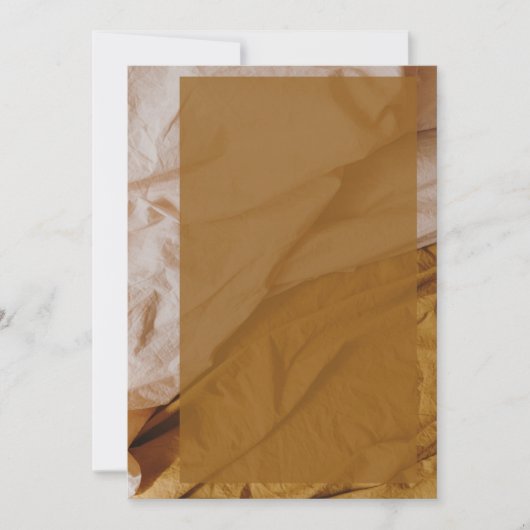 Elegant papier met gouden bruiloft-uitnodiging kaart (Voorkant)