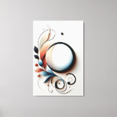 Elegant papier quilling artwork canvas afdruk (Voorkant)