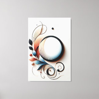 Elegant papier quilling artwork canvas afdruk