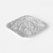 Elegant papier quilling margriet ontwerp papieren bordje (Gebogen)