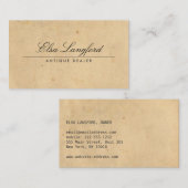 ELEGANT  PAPIER VISITEKAARTJE (Voorkant / Achterkant)