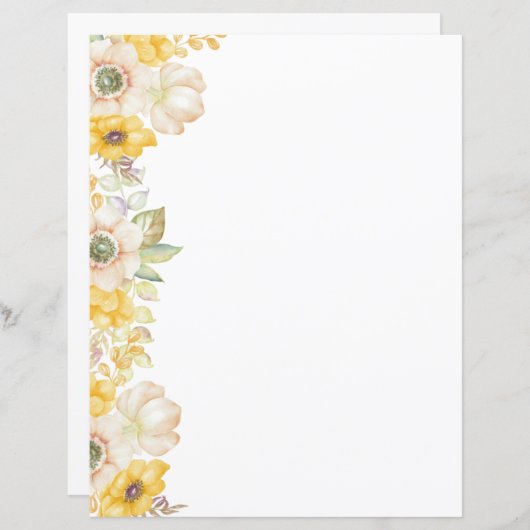 Elegant Papier voor poppy-bakkerij (Voorkant / Achterkant)