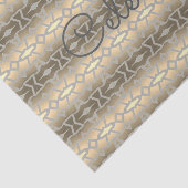 Elegant papierweefsel in grijs tissuepapier (Detail)