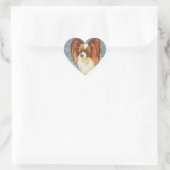 Elegant Papillon Hart Sticker (Tas)