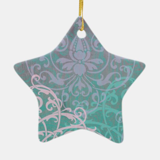 Elegant Papillon Keramisch Ornament (Achterkant)