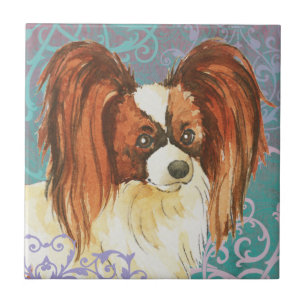 Elegant Papillon Tegeltje