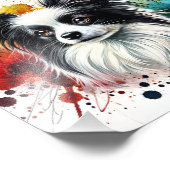 Elegant Papillon Waterverf Art Foto Afdruk (Hoek)