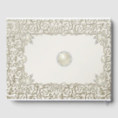 Elegant Parel30th Wedding Jubileum Gastenboek (Achterkant)