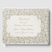 Elegant Parel30th Wedding Jubileum Gastenboek (Voorkant)