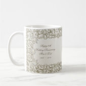 Elegant Parel30th Wedding Jubileum Koffiemok (Links)