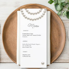 Elegant Parel Bruiloft Menu