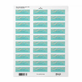 Elegant Parel Retouradreslabel Etiket (Full Sheet)
