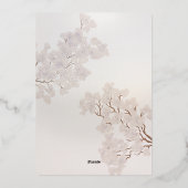  Elegant Parel Romance Bruiloft Folie Uitnodiging (Achterkant)