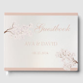 Elegant Parel Romance Bruiloft Gastenboek (Voorkant)