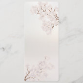  Elegant Parel Romance Bruiloft Menu (Achterkant)