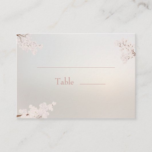  Elegant Parel Romance Bruiloft Plaatskaartje (Voorkant)