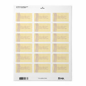 Elegant parels Adresetiketten, Lila Etiket (Full Sheet)